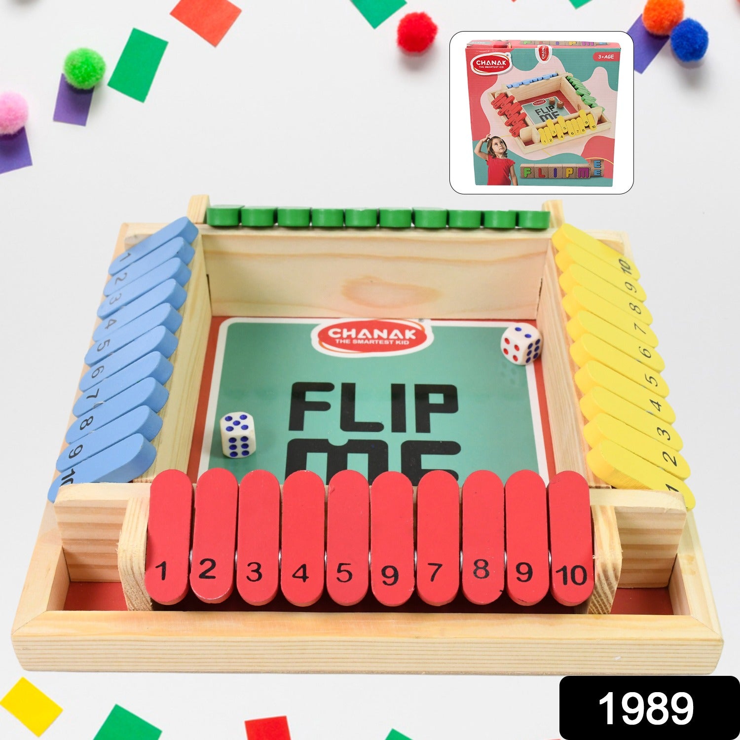 Shut The Box Dice Game Classic Flip Me Multiplayer Game (1 Set) Shut The Box Dice Game Classic Flip Me Multiplayer Game (1 Set)